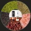 Electric Grinder for Pepper, Salt & Coffee USB Type-C Fast Charging, Adjustable Coarseness, Built-in LED Light