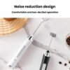 Household Handheld Mini Electric Milk Frother 3-Speed Rechargeable Egg Whisk, Dual-Head Black, Dual-Head White, Dual-Head With Bracket White, Dual-Head With Bracket Black