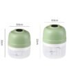Wireless Electric Food Chopper Rechargeable Mini Food Processor for Garlic, Meat, Baby Food, 100ml 2-Blade White, 100ml 2-Blade Pink, 100ml 2-Blade Green, 250ml 3-Blade White, 250ml 3-Blade Pink, 250ml 3-Blade Green