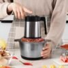 Stainless Steel Meat Grinder Home Multi-Function Electric Food Processor, 2L, 3L
