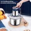5L Large-Capacity Stainless Steel Meat Grinder Home Food Processor High-Power Electric Baby Food Maker, EU Plug, US Plug, UK Plug