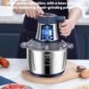 5L Large-Capacity Stainless Steel Meat Grinder Home Food Processor High-Power Electric Baby Food Maker, EU Plug, US Plug, UK Plug