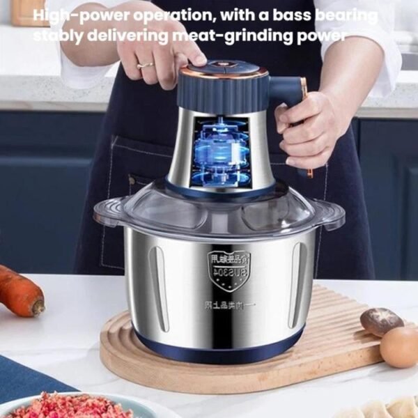 5L Large-Capacity Stainless Steel Meat Grinder Home Food Processor High-Power Electric Baby Food Maker, EU Plug, US Plug, UK Plug