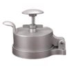 Portable Household Manual Round Meat Press Kitchen Hamburger Patty Mold, Flip Cover, Spring