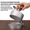 Portable Household Manual Round Meat Press Kitchen Hamburger Patty Mold, Flip Cover, Spring
