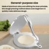 Aluminum Alloy Manual Dough Press Round Dumpling Wrapper Pastry Mold, Large Black, Small Black, Large Silver, Small Silver