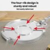 Aluminum Alloy Manual Dough Press Round Dumpling Wrapper Pastry Mold, Large Black, Small Black, Large Silver, Small Silver