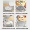 Aluminum Alloy Manual Dough Press Round Dumpling Wrapper Pastry Mold, Large Black, Small Black, Large Silver, Small Silver