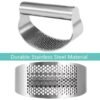 Stainless Steel Curved Garlic Press Kitchen Garlic Crusher, LsCook PHZ90C 3pcs /Set 1.8cm Thick