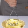Stainless Steel Potato Masher, LsCook Wavy