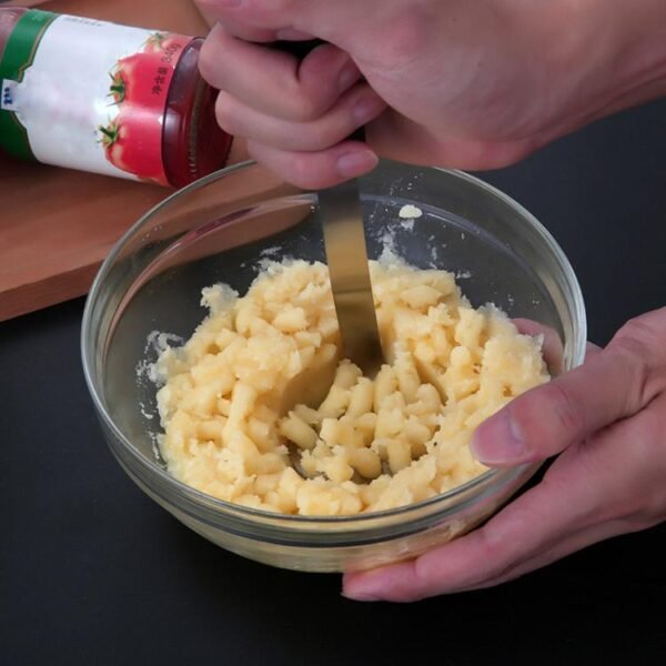 LsCook 304 Stainless Steel Potato Masher With Silicone Handle