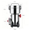 Large Motor 1000g Seasoning Grinder Crusher Household Grains Cell-Wall Breaking Machine, UK Plug, EU Plug