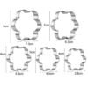 430 Stainless Steel Cookie Cutter Cookie Cake Mold, LsCook 5-Piece Set Flower Shaped