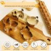 Stainless Steel Cat Shape Cookie Mold Cartoon Cookie Cutter, LsCook 9-Piece Set