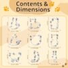 Stainless Steel Cat Shape Cookie Mold Cartoon Cookie Cutter, LsCook 9-Piece Set