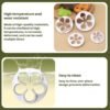LsCook 4-Piece Set No-Handle Plum Blossom Cutter Realistic Baking Mold