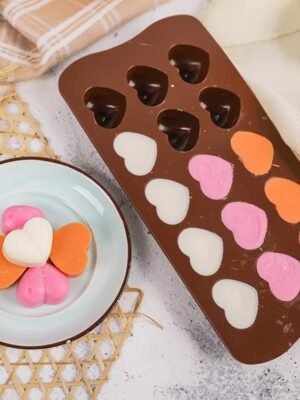 LsCook Food-grade Silicone Heart-Shaped Chocolate Mold