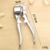 Aluminum Alloy Garlic Press Manual Pull Style Garlic Press, LsCook Large 4 In 1