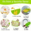 Silicone Ice Cube Tray With Lid Household Honeycomb Ice Cube Tray, LsCook 18.3x11x2.2cm