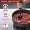LsCook Plastic Handheld Meat Mincer Cooking Spatula
