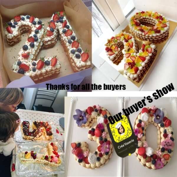 2 PCS Numbers Cake Mold Cake Decorating Tools