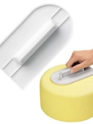 2 PCS Cake Smoother Polisher Tools Cake Decorating Tools Smoother Fondant Sugarcraft Silicone Mold DIY Kitchen Bake Tool