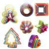 5pcs / Set Cookies Plastic Cake Mould Biscuit Plunger Forms DIY Baking Tools