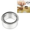 3pcs/set Stainless Steel Round Dumplings Wrappers Molds Set Cutter Maker Tools, Circular, Sawtooth
