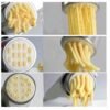 Household Stainless Steel Pasta Machine Small Manual Pasta Machine Multi-function Noodle Machine, Noodle Machine + 7 PCS Mould