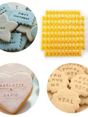 English Alphanumeric Symbol Seal Cookie Mold Movable Type Cake Mold Set