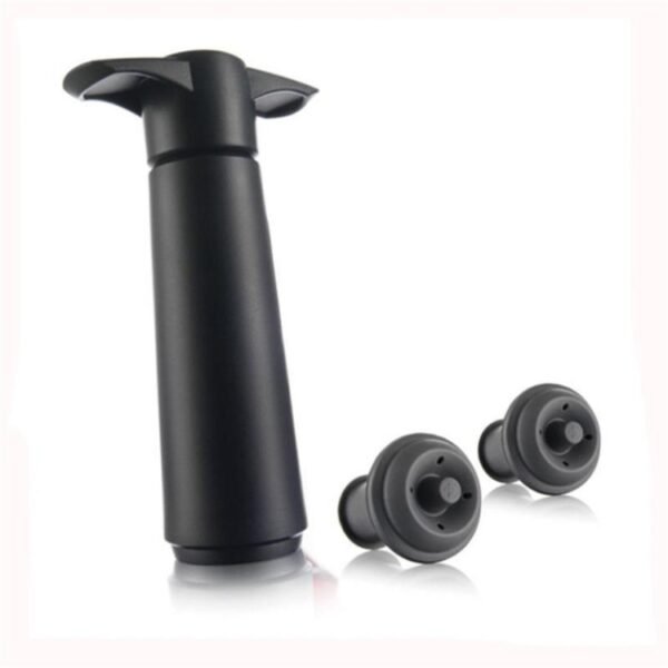 Red Wine Vacuum Pump Freshener Silicone Wine Stopper Set, Black Pump 2 Stoppers (OPP Bag), Black Pump 2 Stoppers (Box), 2 Stoppers Three Holes (OPP Bag), Black Pump Three-piece Box
