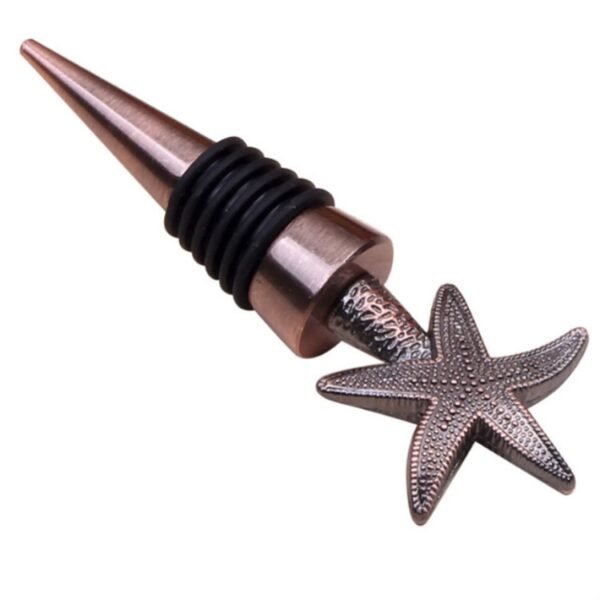 Metal Special Shape Wine Stopper, Starfish Red Bronze Shape, Starfish Silver Shape, Alphabet Red Bronze Shape, Alphabet Silver Shape, Heart to Heart Red Bronze Shape, Heart to Heart Silver Shape, Ring Shape, True Love Shape, Heart of Fujiro Shape...