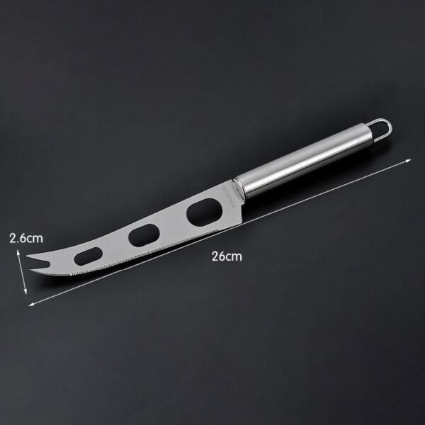 TBD0733038_1.jpg Stainless Steel Cheese Knife With Fork Tip Cheese Butter Knife Slicer Butter Pizza Cutter