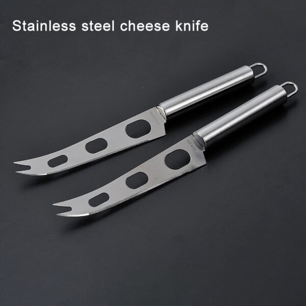 TBD0733038_2.jpg Stainless Steel Cheese Knife With Fork Tip Cheese Butter Knife Slicer Butter Pizza Cutter