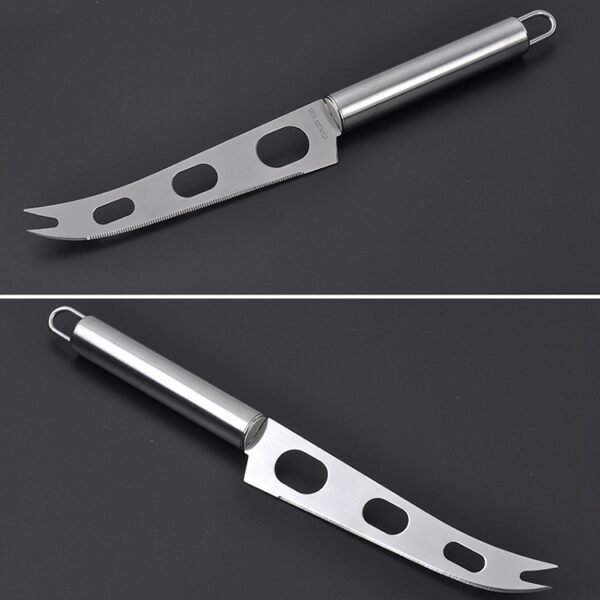 TBD0733038_3.jpg Stainless Steel Cheese Knife With Fork Tip Cheese Butter Knife Slicer Butter Pizza Cutter