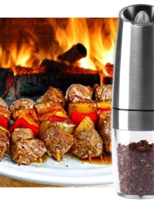Automatic Electric Pepper Grinder Salt Mill with LED Light