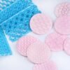 2 PCS Cake Fondant Tool Heart Shaped Diamond Texture Plaid Overpass Quyi Seal Printing Mould