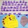 40pcs / Set Alphanumeric Plastic Cookie Molds Symbol Fondant Cake Decorative Printing Molds