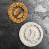 2 PCS Rose Garland Rose Leaf Silicone Fondant Mold Cake Edging Decoration Tool Baking Glue Mold