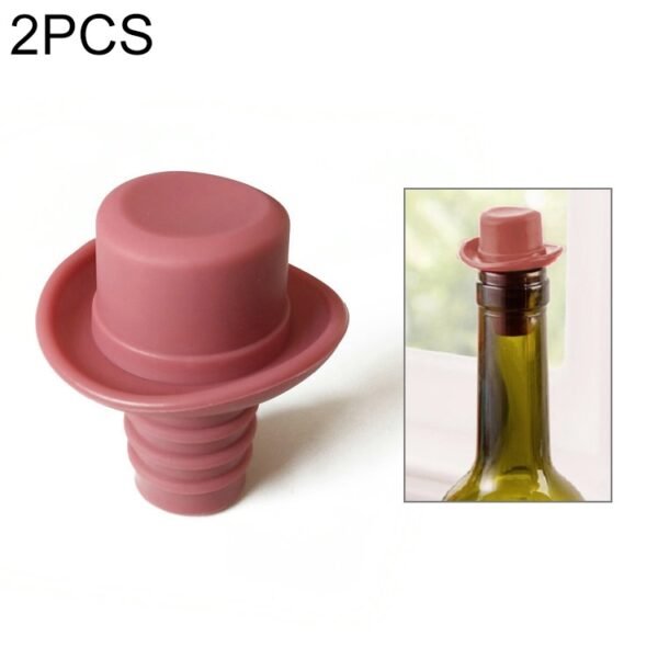 TBD083353601D-1.jpg Silica Gel Top Hat Fresh Wine Corks Cruet Red Wine Stopper, 2 PCS Hat Shape(Brown), 2 PCS Hat Shape(Black), 2 PCS Hat Shape(Red Wine), 2 PCS Hat Shape(Yellow), 2 PCS Hat Shape(Rose Red), 2 PCS Hat Shape(Red)