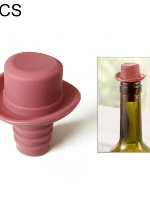 Silica Gel Top Hat Fresh Wine Corks Cruet Red Wine Stopper, 2 PCS Hat Shape(Brown), 2 PCS Hat Shape(Black), 2 PCS Hat Shape(Red Wine), 2 PCS Hat Shape(Yellow), 2 PCS Hat Shape(Rose Red), 2 PCS Hat Shape(Red)