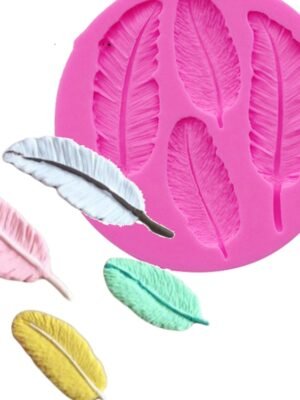 Feather Silicone Mold Fondant Cake Chocolate Decoration Mold