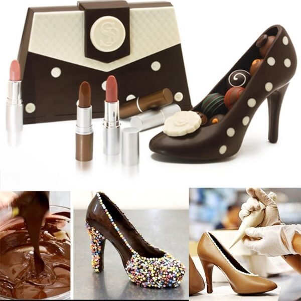 3D Chocolate Mold Fondant Cake Ladies High Heel Mold