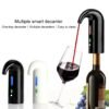 Red Wine USB Rechargeable Quick Decanter Intelligent Wine Decanter, White, Black, Red