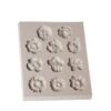 Fondant Cake Silicone Mold Chocolate Mold DIY Trumpet Flower Sun Flower Baking Decoration, Sun Flower Shape(Pink), Sun Flower Shape(Gray)