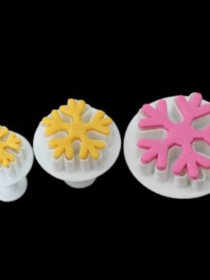6 PCS Snowflake Spring Mould Fondant Cake Tool Biscuit Embossing Printing Mould DIY Baking Tools
