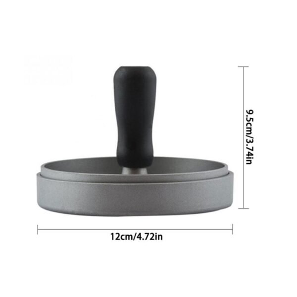Household Food Grade Aluminum Alloy Kitchen Non-stick Coating Pressure Meat Patty Cake Hamburger Mold with 40 PCS Sided Silicone Papers