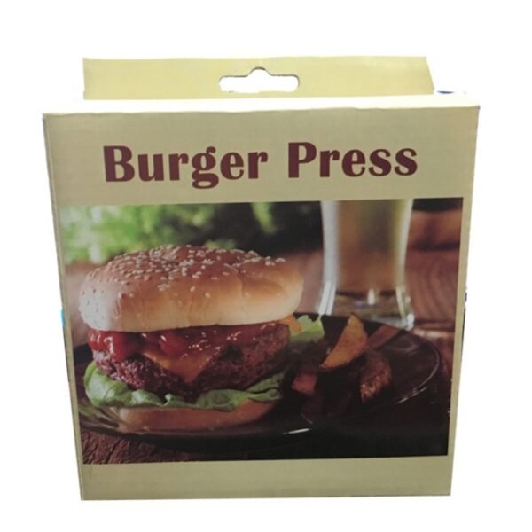 Household Food Grade Aluminum Alloy Kitchen Non-stick Coating Pressure Meat Patty Cake Hamburger Mold with 40 PCS Sided Silicone Papers